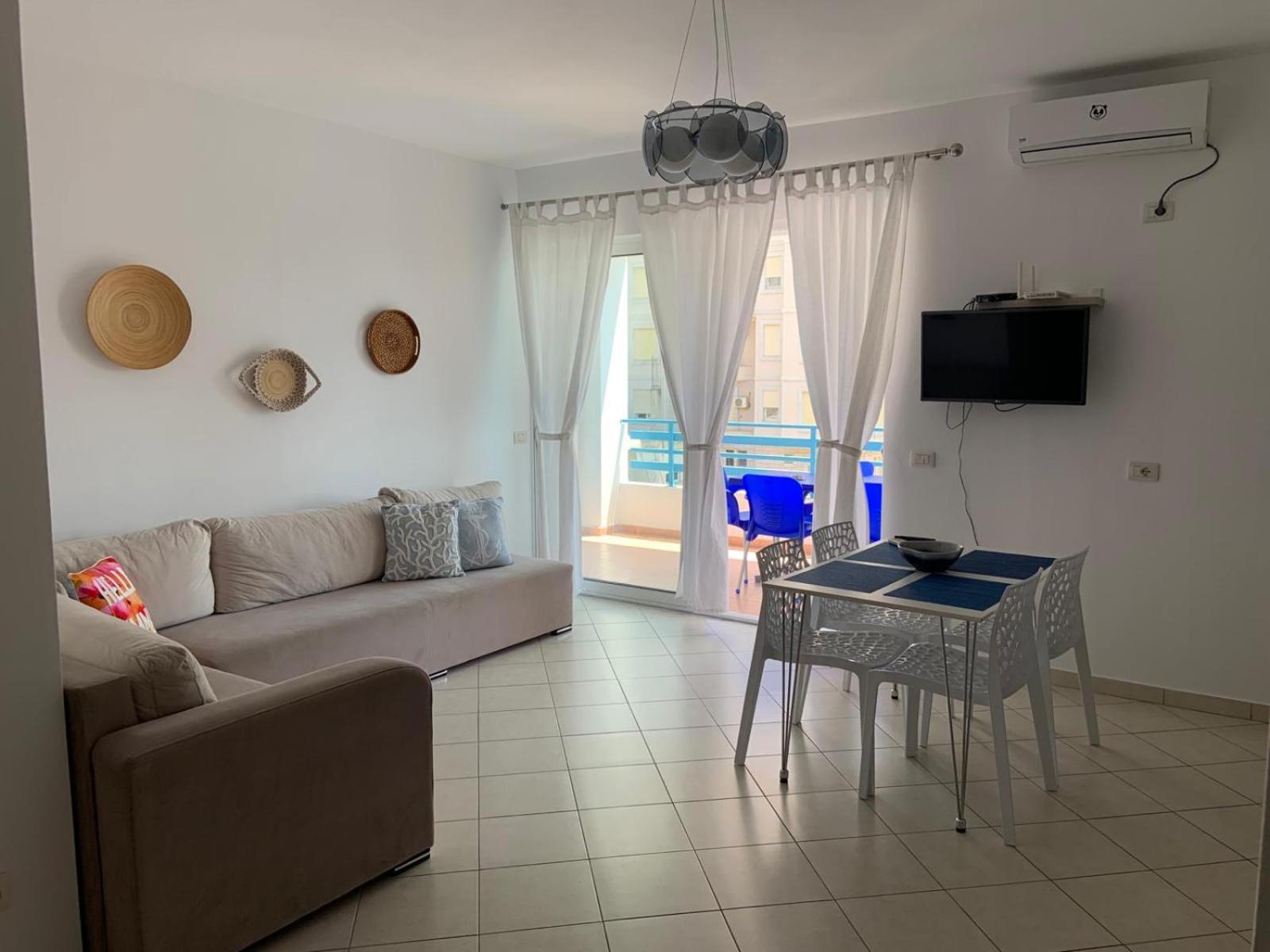 Apart-Hotel Alvi Sarande Bagian luar foto
